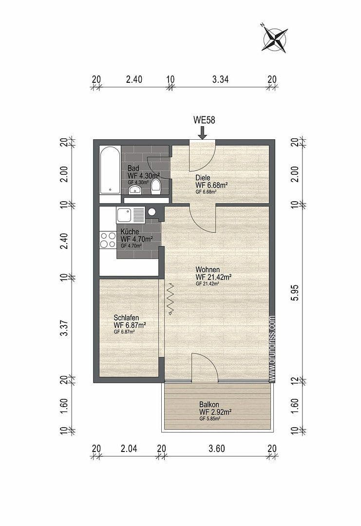 Studio flat for sale, 47 m², München, Bavaria Studio flat for sale, 47 m², München, Bavaria