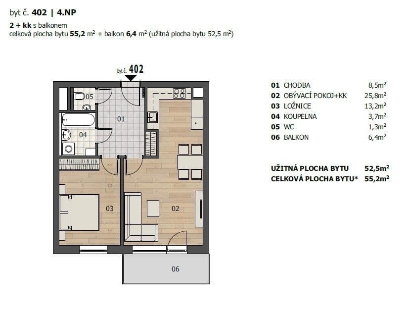 1 bedroom with open-plan kitchen flat to rent, 55 m², Studentská, Plzeň, Plzeňský Region 1 bedroom with open-plan kitchen flat to rent, 55 m², Studentská, Plzeň, Plzeňský Region