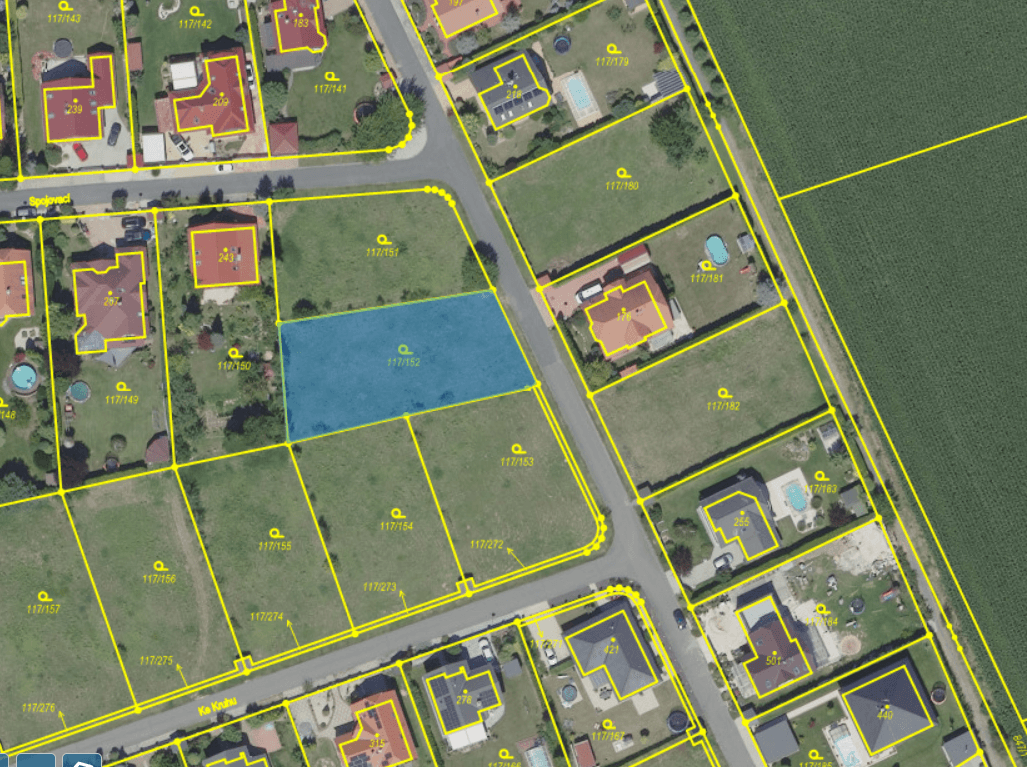 plot for sale, 1,052 m², Křenice, Středočeský Region plot for sale, 1,052 m², Křenice, Středočeský Region