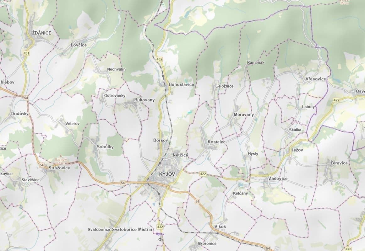 plot for sale, 3,645 m², Kyjov, Jihomoravský Region plot for sale, 3,645 m², Kyjov, Jihomoravský Region