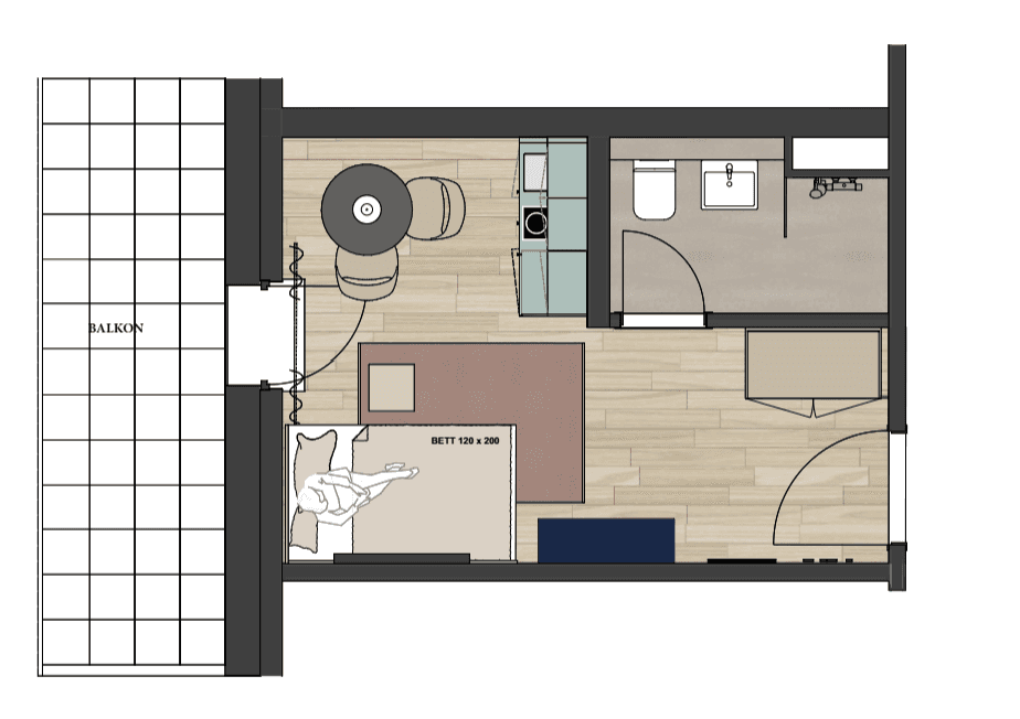 1 bedroom flat to rent, 23 m², Frankfurt, Hesse 1 bedroom flat to rent, 23 m², Frankfurt, Hesse