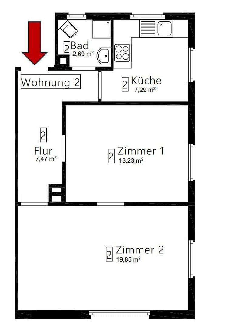 2 bedroom flat to rent, 51 m², Wartbergstraße 17, Heilbronn, Baden-Württemberg 2 bedroom flat to rent, 51 m², Wartbergstraße 17, Heilbronn, Baden-Württemberg
