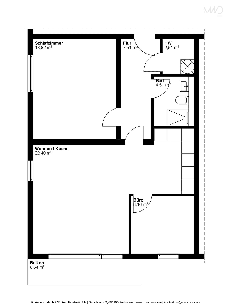 3 bedroom flat for sale, 78 m², Wiesbaden, Hesse 3 bedroom flat for sale, 78 m², Wiesbaden, Hesse