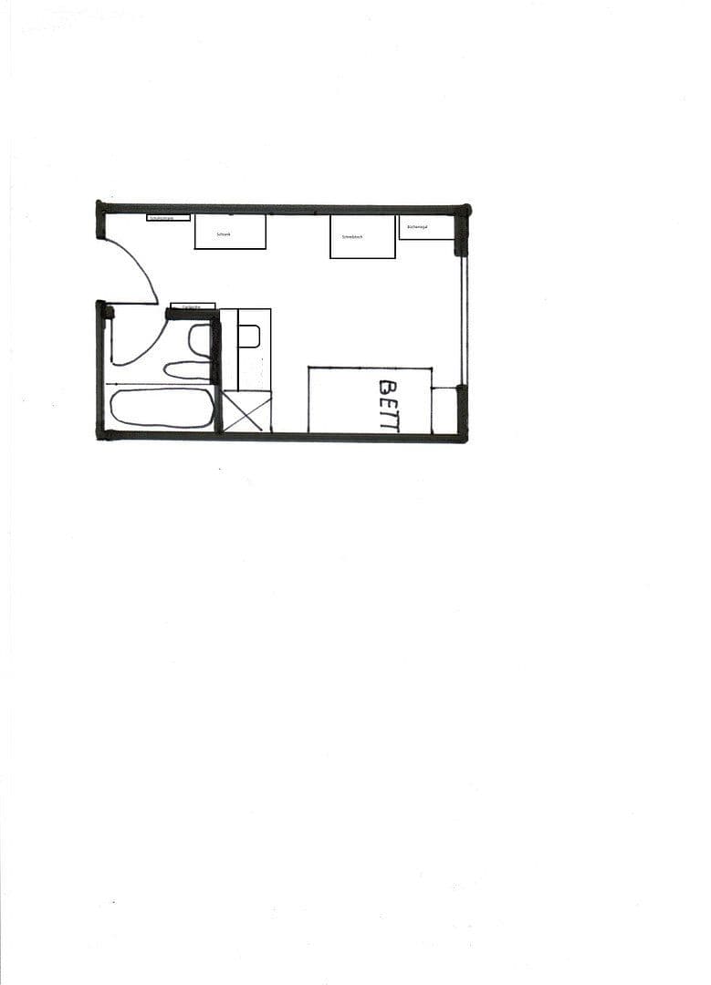 1 bedroom flat to rent, 19 m², Kreuzerweg 33, München, Bavaria 1 bedroom flat to rent, 19 m², Kreuzerweg 33, München, Bavaria