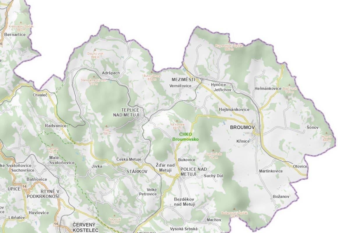 plot for sale, 3,612 m², Meziměstí, Královéhradecký Region plot for sale, 3,612 m², Meziměstí, Královéhradecký Region