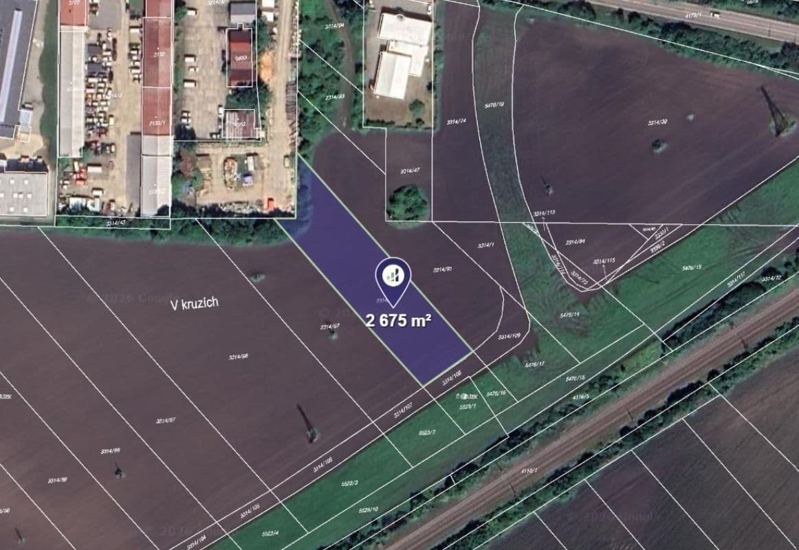plot for sale, 2,675 m², Břeclav, Jihomoravský Region plot for sale, 2,675 m², Břeclav, Jihomoravský Region