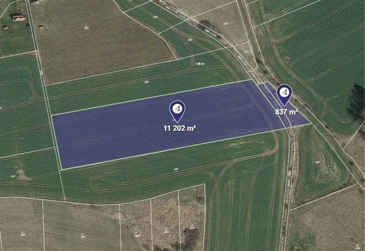 plot for sale, 12,039 m², Postupice, Středočeský Region plot for sale, 12,039 m², Postupice, Středočeský Region