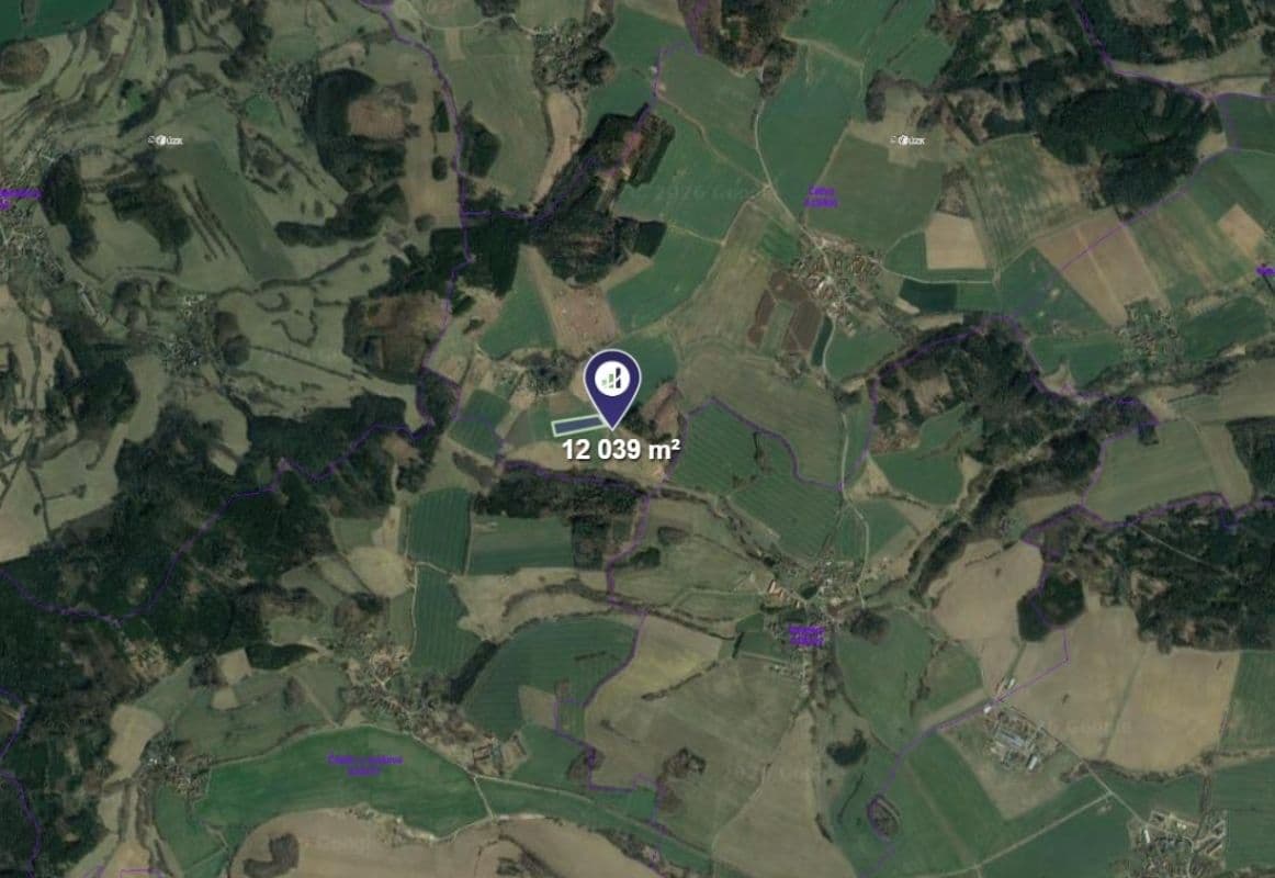 plot for sale, 12,039 m², Postupice, Středočeský Region plot for sale, 12,039 m², Postupice, Středočeský Region