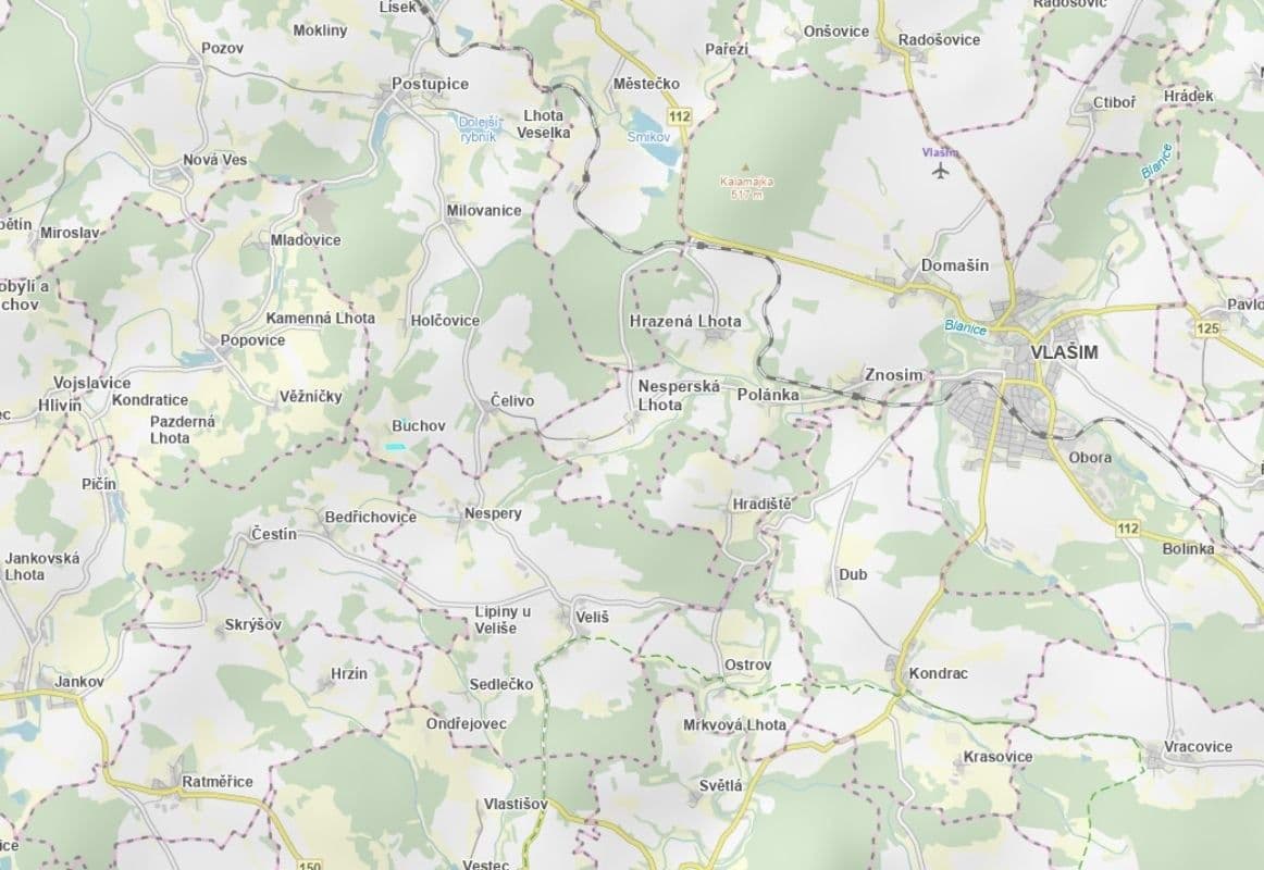 plot for sale, 12,039 m², Postupice, Středočeský Region plot for sale, 12,039 m², Postupice, Středočeský Region