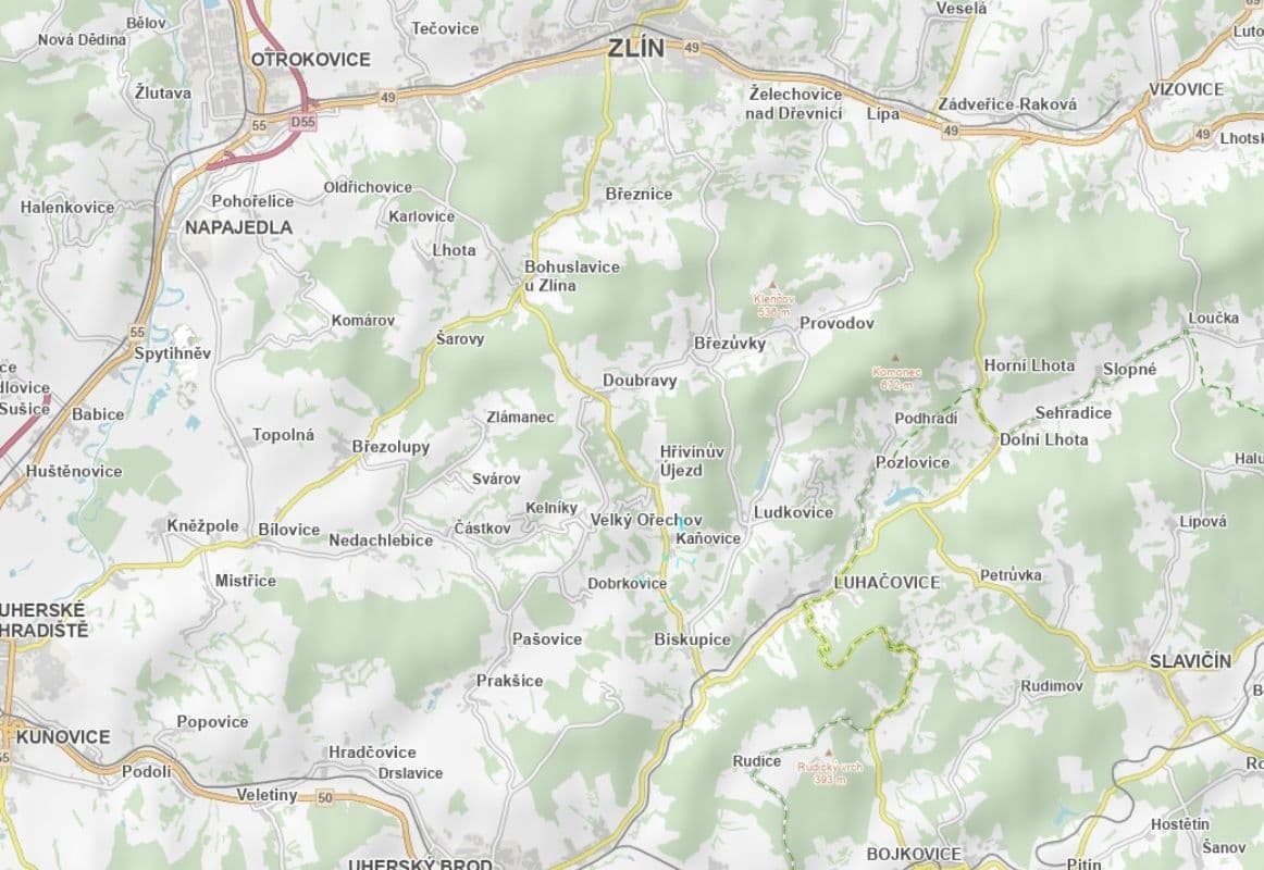 plot for sale, 5,618 m², Kaňovice, Zlínský Region plot for sale, 5,618 m², Kaňovice, Zlínský Region