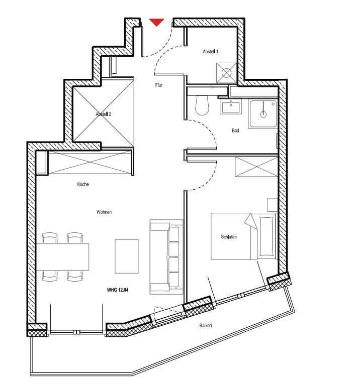 2 bedroom flat to rent, 55 m², Hamburg, Hamburg 2 bedroom flat to rent, 55 m², Hamburg, Hamburg