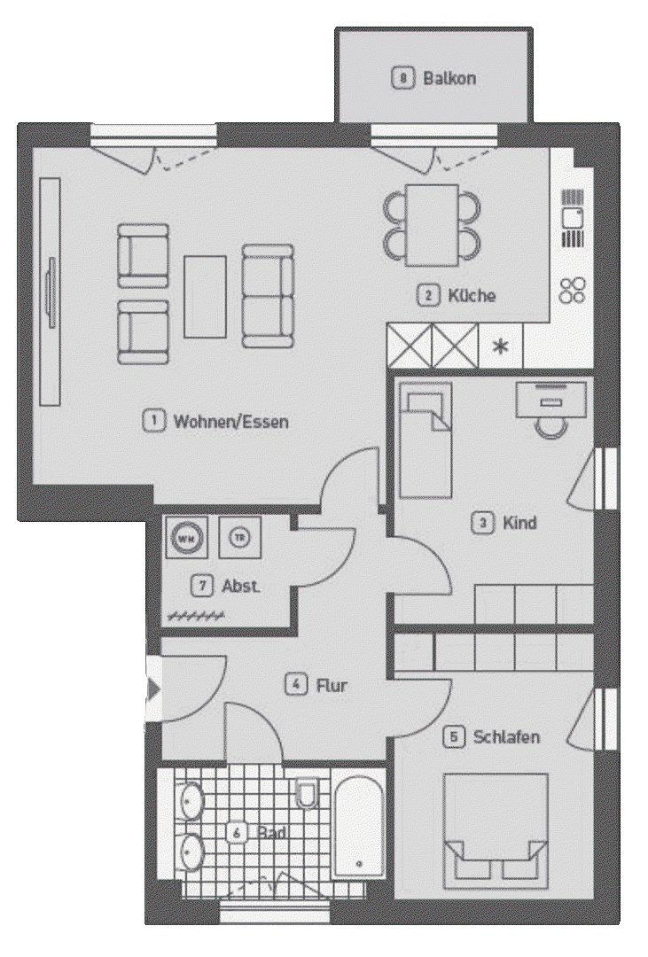 3 bedroom flat for sale, 89 m², Hamburg, Hamburg 3 bedroom flat for sale, 89 m², Hamburg, Hamburg