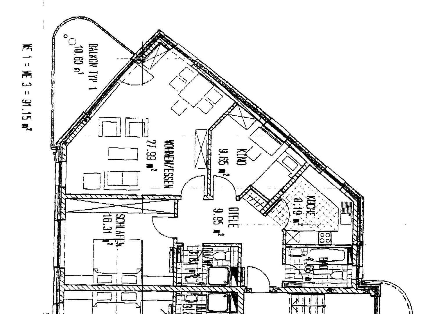 2 bedroom with open-plan kitchen flat to rent, 91 m², Bielefelder Straße 7, Herne, North Rhine-Westphalia 2 bedroom with open-plan kitchen flat to rent, 91 m², Bielefelder Straße 7, Herne, North Rhine-Westphalia