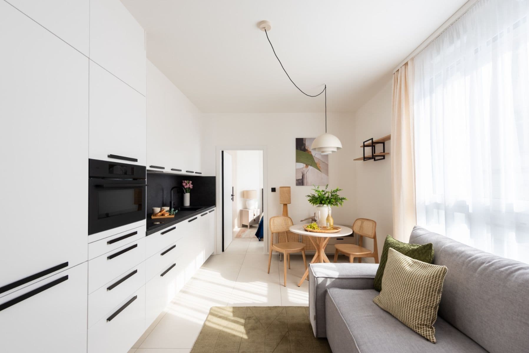 1 bedroom with open-plan kitchen flat to rent, 39 m², Krymská, Prague, Prague 1 bedroom with open-plan kitchen flat to rent, 39 m², Krymská, Prague, Prague