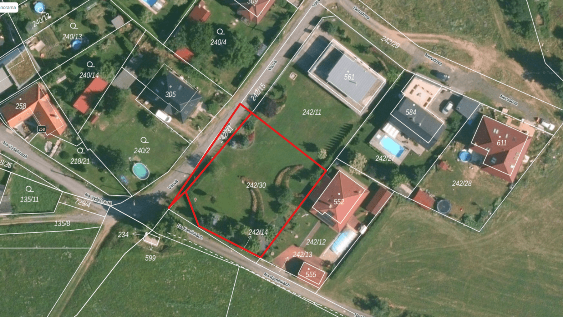 plot for sale, 1,101 m², Vilová, Nový Knín, Středočeský Region plot for sale, 1,101 m², Vilová, Nový Knín, Středočeský Region
