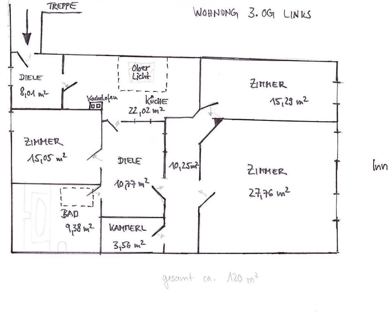3 bedroom flat to rent, 120 m², Marienplatz 11, Wasserburg, Bavaria 3 bedroom flat to rent, 120 m², Marienplatz 11, Wasserburg, Bavaria