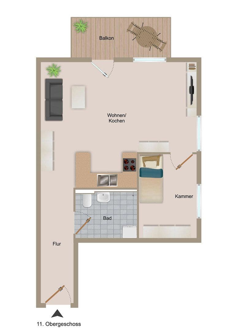 2 bedroom flat for sale, 59 m², Brunnthal, Bavaria 2 bedroom flat for sale, 59 m², Brunnthal, Bavaria