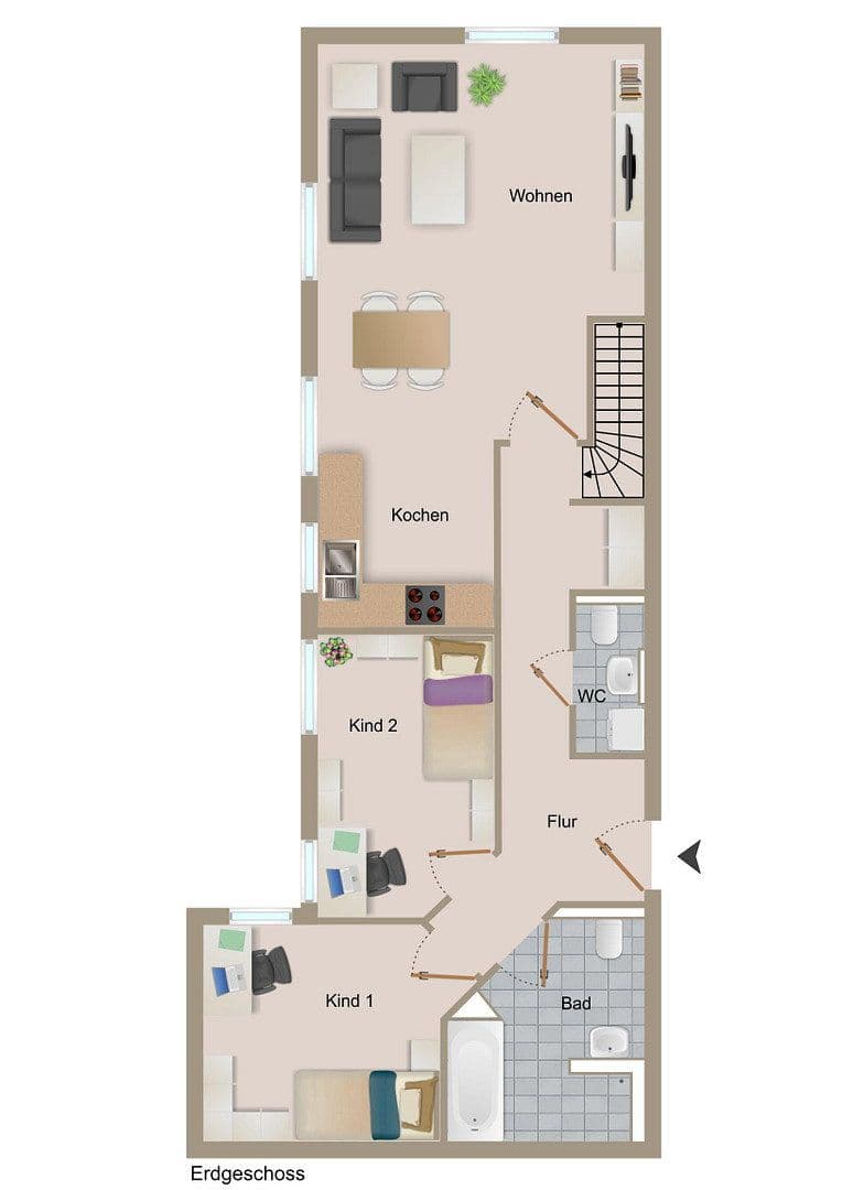 3 bedroom with open-plan kitchen flat for sale, 141 m², Brunnthal, Bavaria 3 bedroom with open-plan kitchen flat for sale, 141 m², Brunnthal, Bavaria