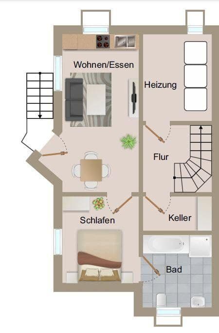 2 bedroom flat to rent, 41 m², Tonaustr. 26, Vöhringen, Baden-Württemberg 2 bedroom flat to rent, 41 m², Tonaustr. 26, Vöhringen, Baden-Württemberg