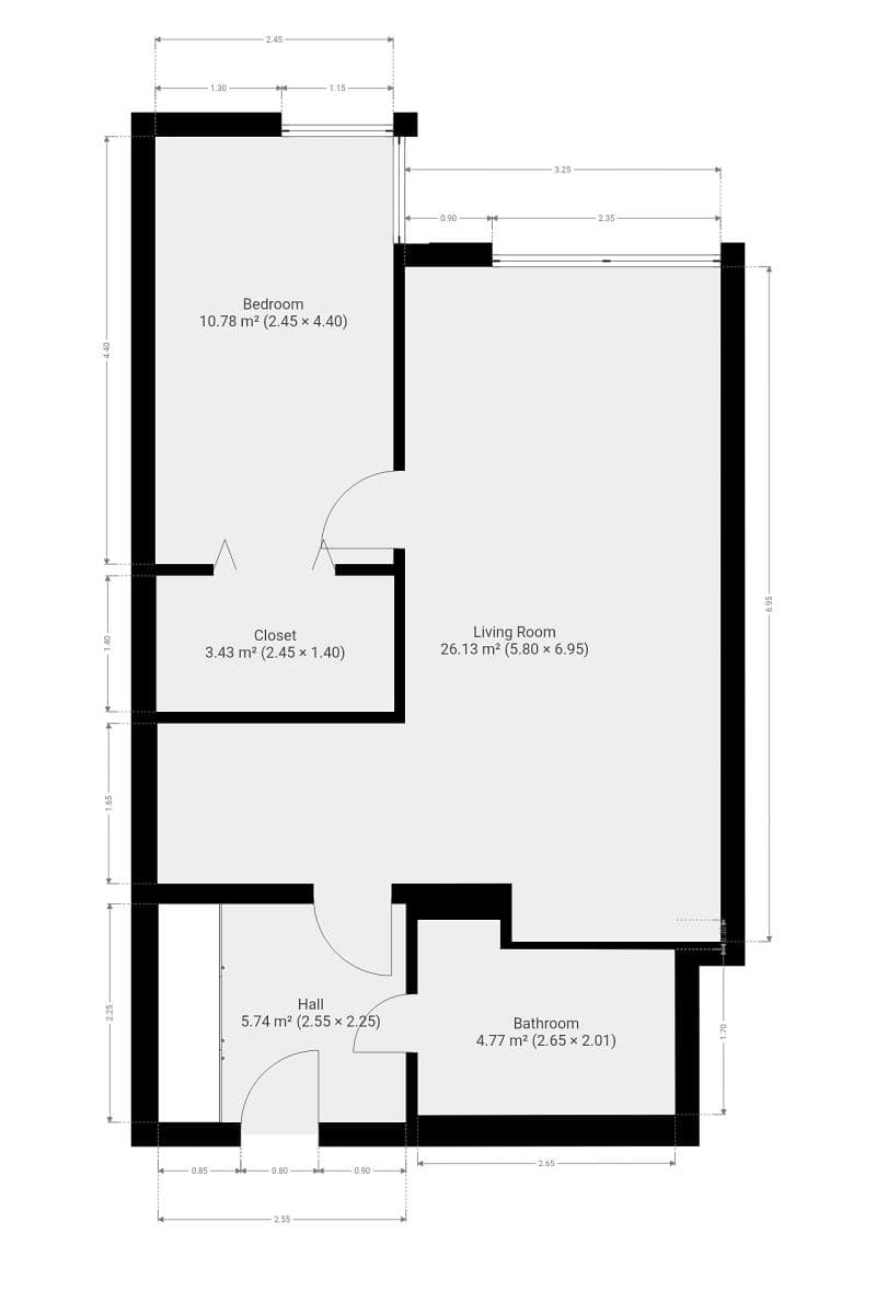1 bedroom with open-plan kitchen flat to rent, 52 m², Lukášova, Prague, Prague 1 bedroom with open-plan kitchen flat to rent, 52 m², Lukášova, Prague, Prague