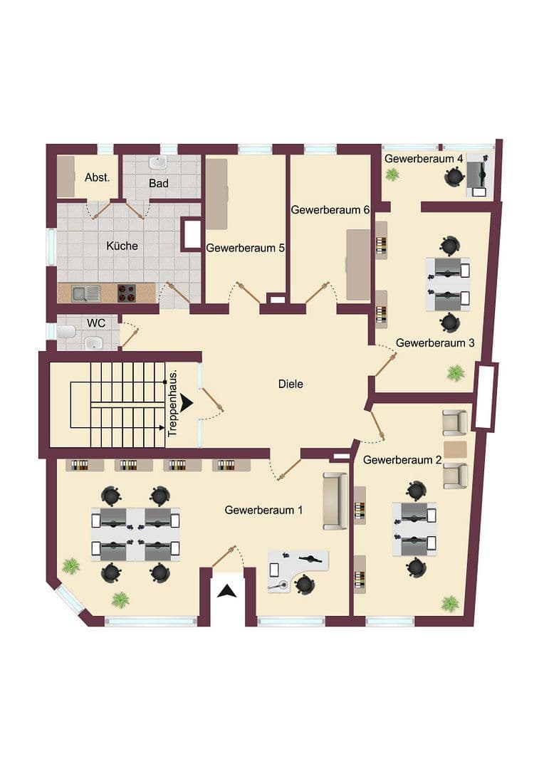 office to rent, 168 m², Frankfurter Straße 2, Marburg, Hesse office to rent, 168 m², Frankfurter Straße 2, Marburg, Hesse
