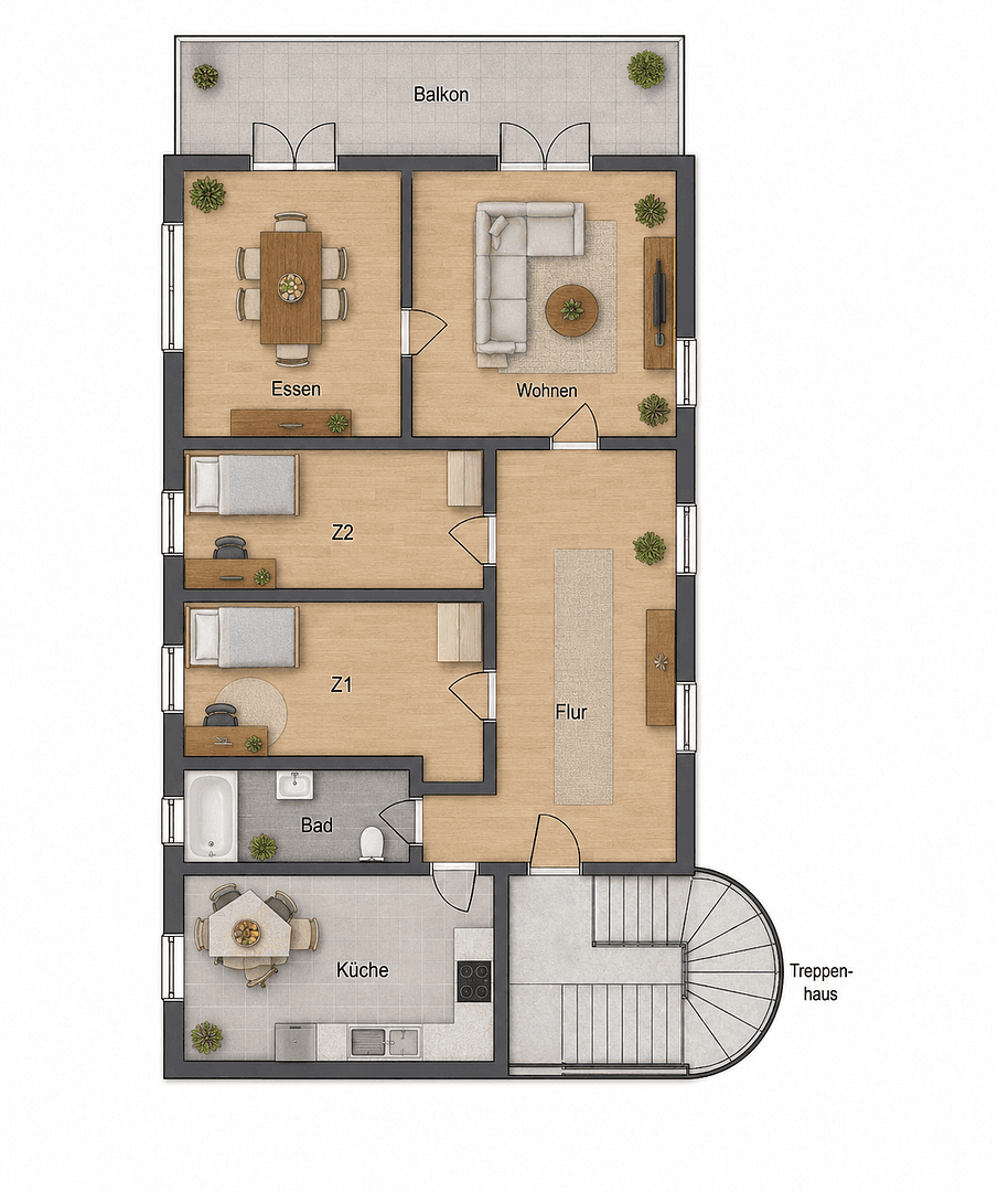 4 bedroom flat to rent, 123 m², Weißenthurm, Rhineland-Palatinate 4 bedroom flat to rent, 123 m², Weißenthurm, Rhineland-Palatinate