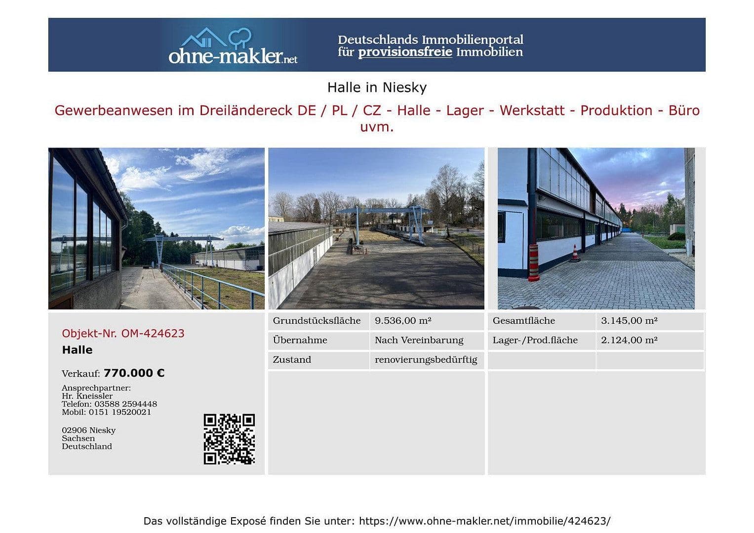 non-residential property to rent, 9,536 m², Niesky, Saxony non-residential property to rent, 9,536 m², Niesky, Saxony