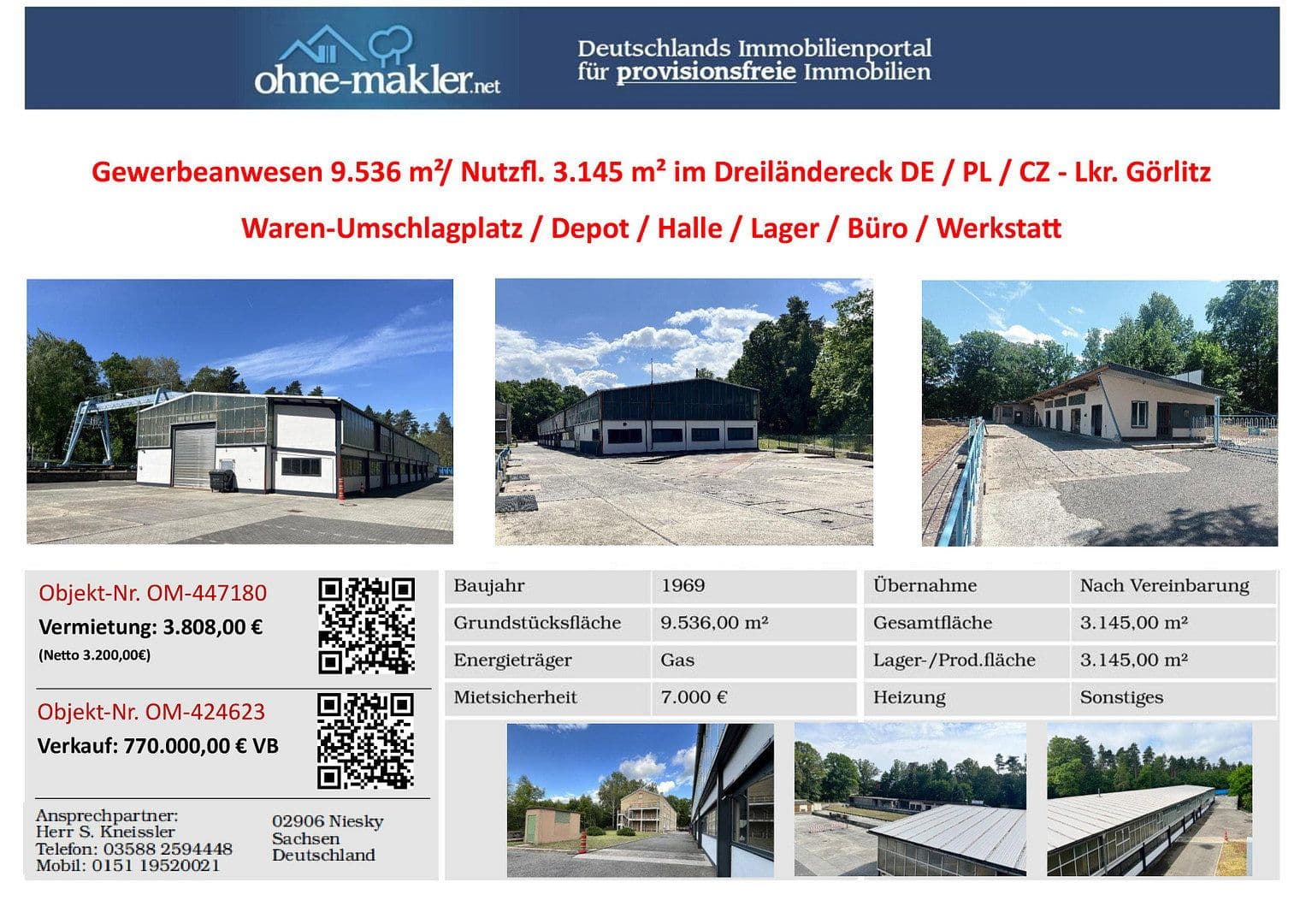 non-residential property to rent, 9,536 m², Niesky, Saxony non-residential property to rent, 9,536 m², Niesky, Saxony