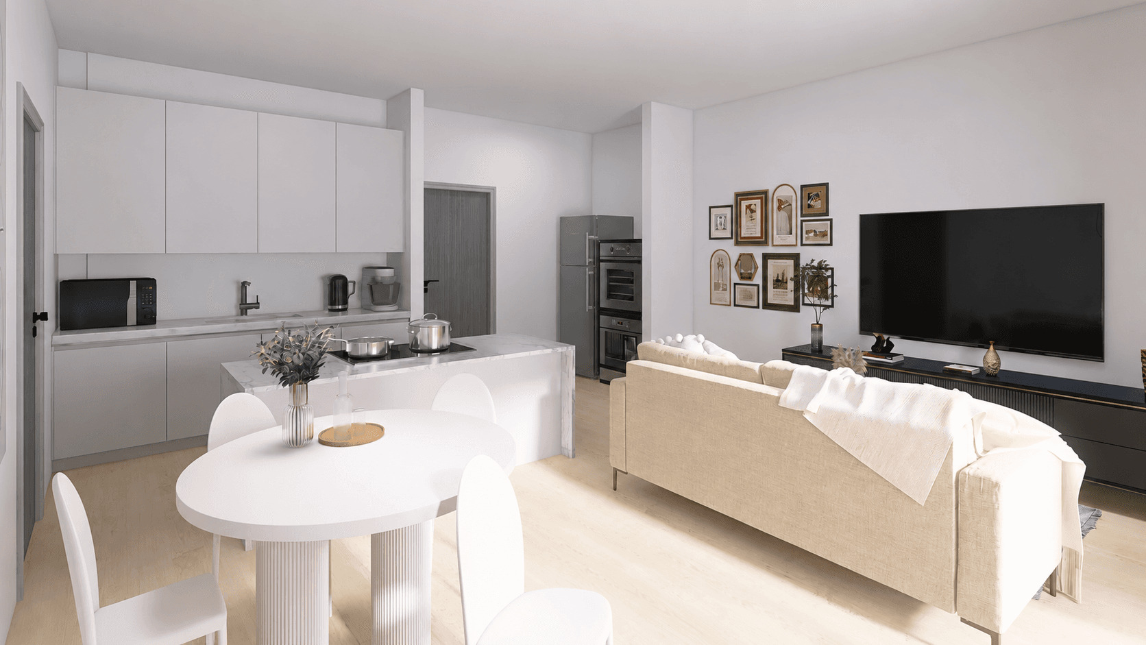 2 bedroom with open-plan kitchen flat to rent, 57 m², Kobyliská, Prague, Prague 2 bedroom with open-plan kitchen flat to rent, 57 m², Kobyliská, Prague, Prague
