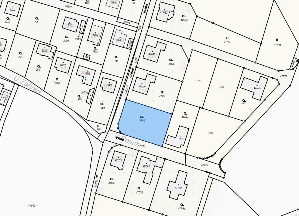 plot for sale, 1,108 m², Tábor, Jihočeský Region plot for sale, 1,108 m², Tábor, Jihočeský Region