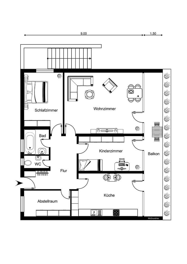 3 bedroom flat for sale, 97 m², Allerseeweg 14, Höchberg, Bavaria 3 bedroom flat for sale, 97 m², Allerseeweg 14, Höchberg, Bavaria