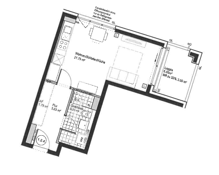 Studio flat to rent, 37 m², Kyivstraße, München, Bavaria Studio flat to rent, 37 m², Kyivstraße, München, Bavaria