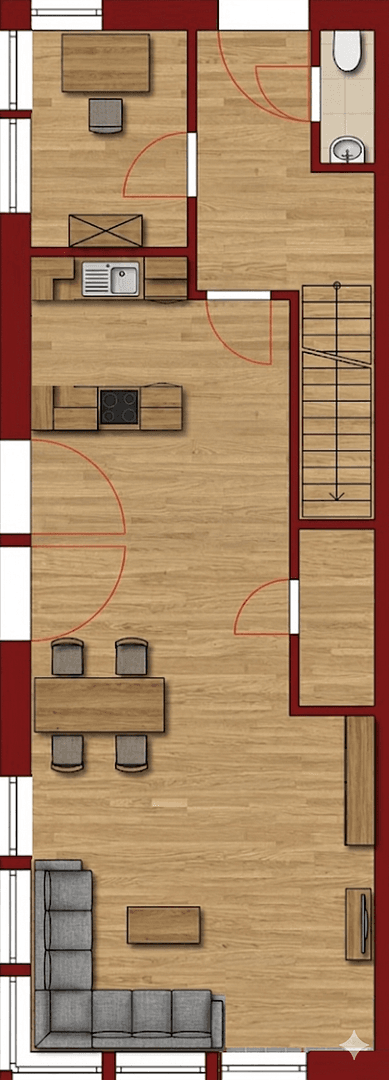 3 bedroom with open-plan kitchen flat to rent, 132 m², Hamburg, Hamburg 3 bedroom with open-plan kitchen flat to rent, 132 m², Hamburg, Hamburg