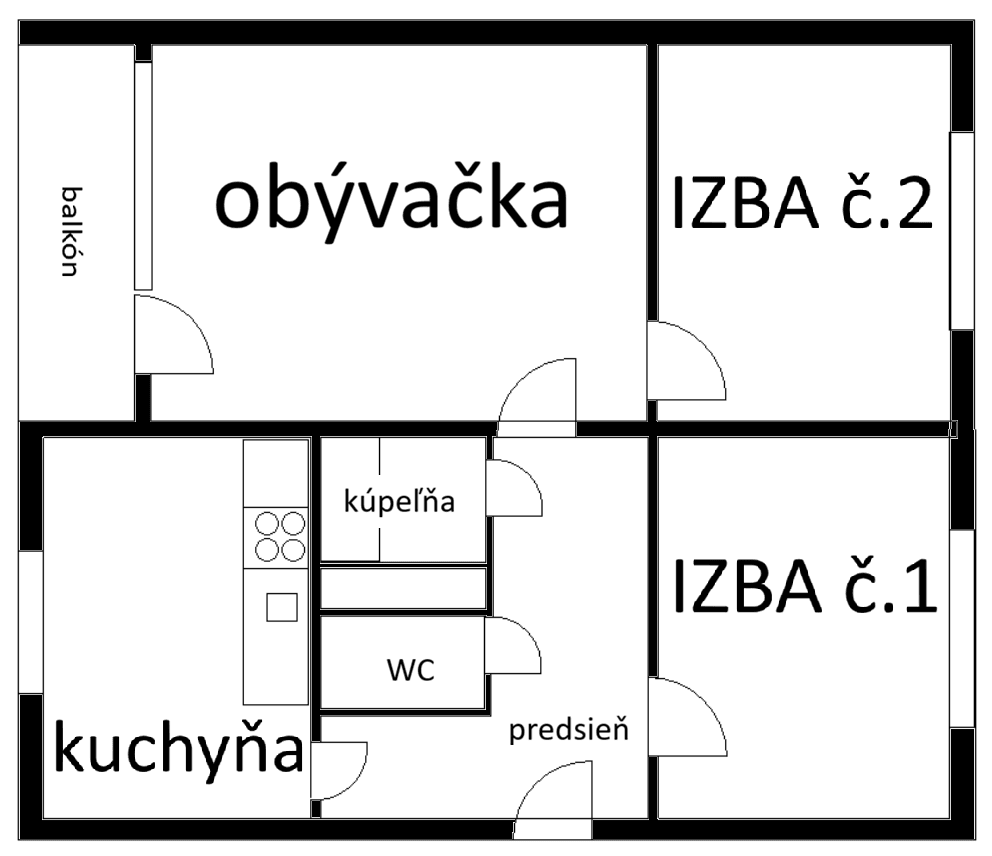 3 bedroom flat to rent, 66 m², Antona Prídavka, Prešov, Prešovský Region 3 bedroom flat to rent, 66 m², Antona Prídavka, Prešov, Prešovský Region