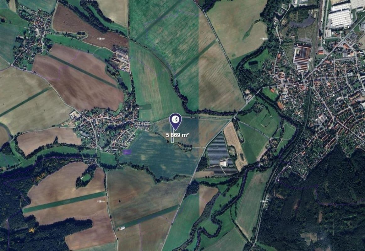 plot for sale, 1,956 m², Kvíčovice, Plzeňský Region plot for sale, 1,956 m², Kvíčovice, Plzeňský Region