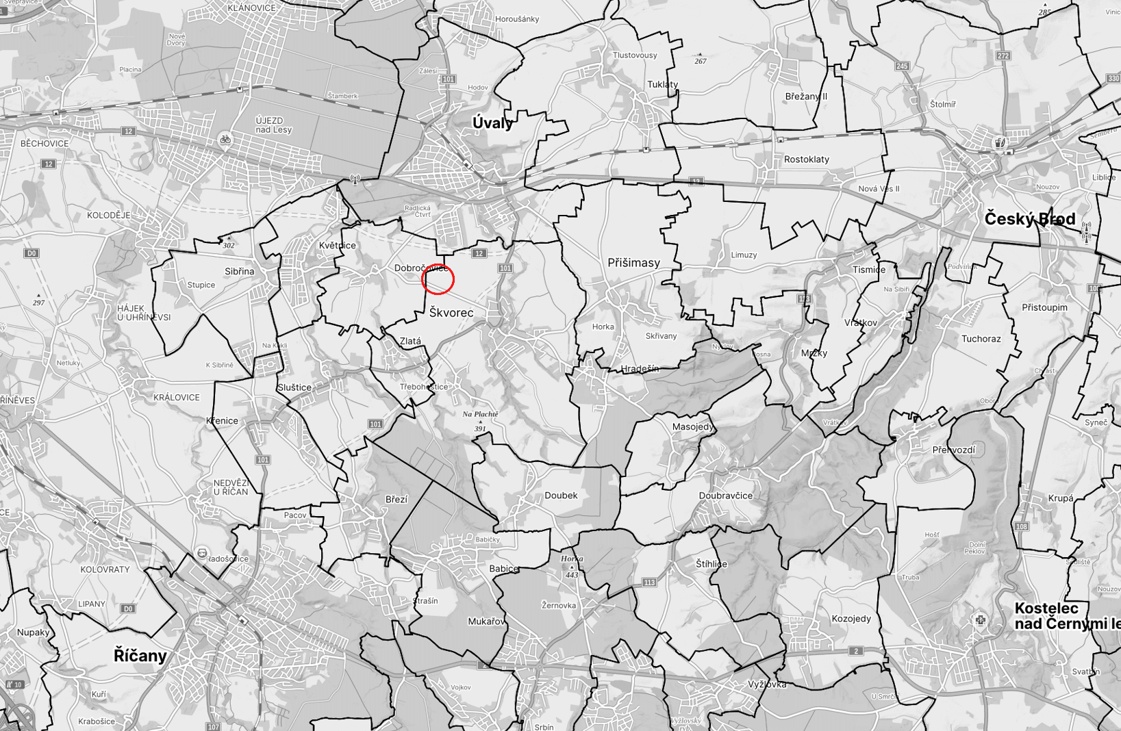plot for sale, 5,992 m², Škvorec, Středočeský Region plot for sale, 5,992 m², Škvorec, Středočeský Region