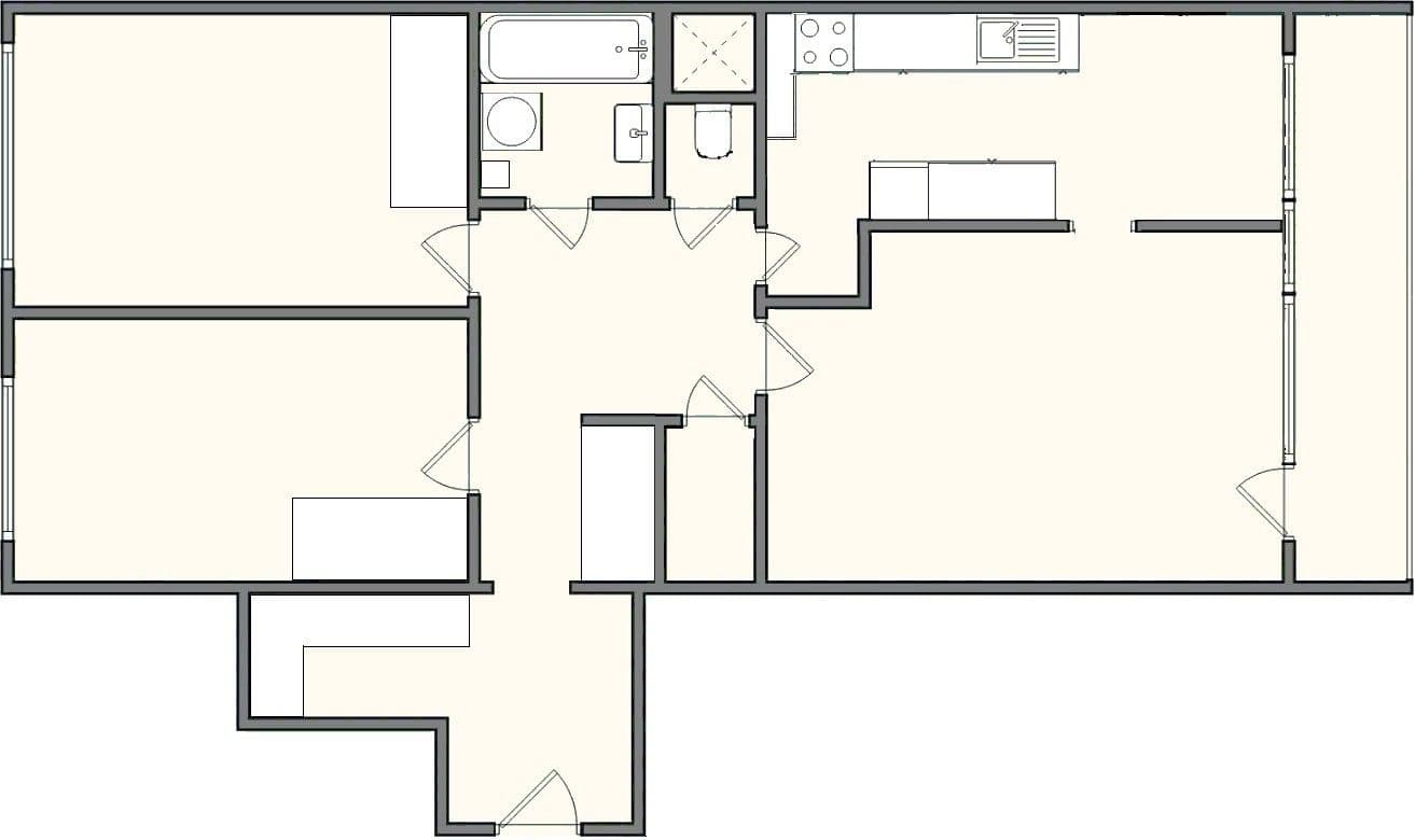 3 bedroom flat to rent, 78 m², Krouzova, Prague, Prague 3 bedroom flat to rent, 78 m², Krouzova, Prague, Prague