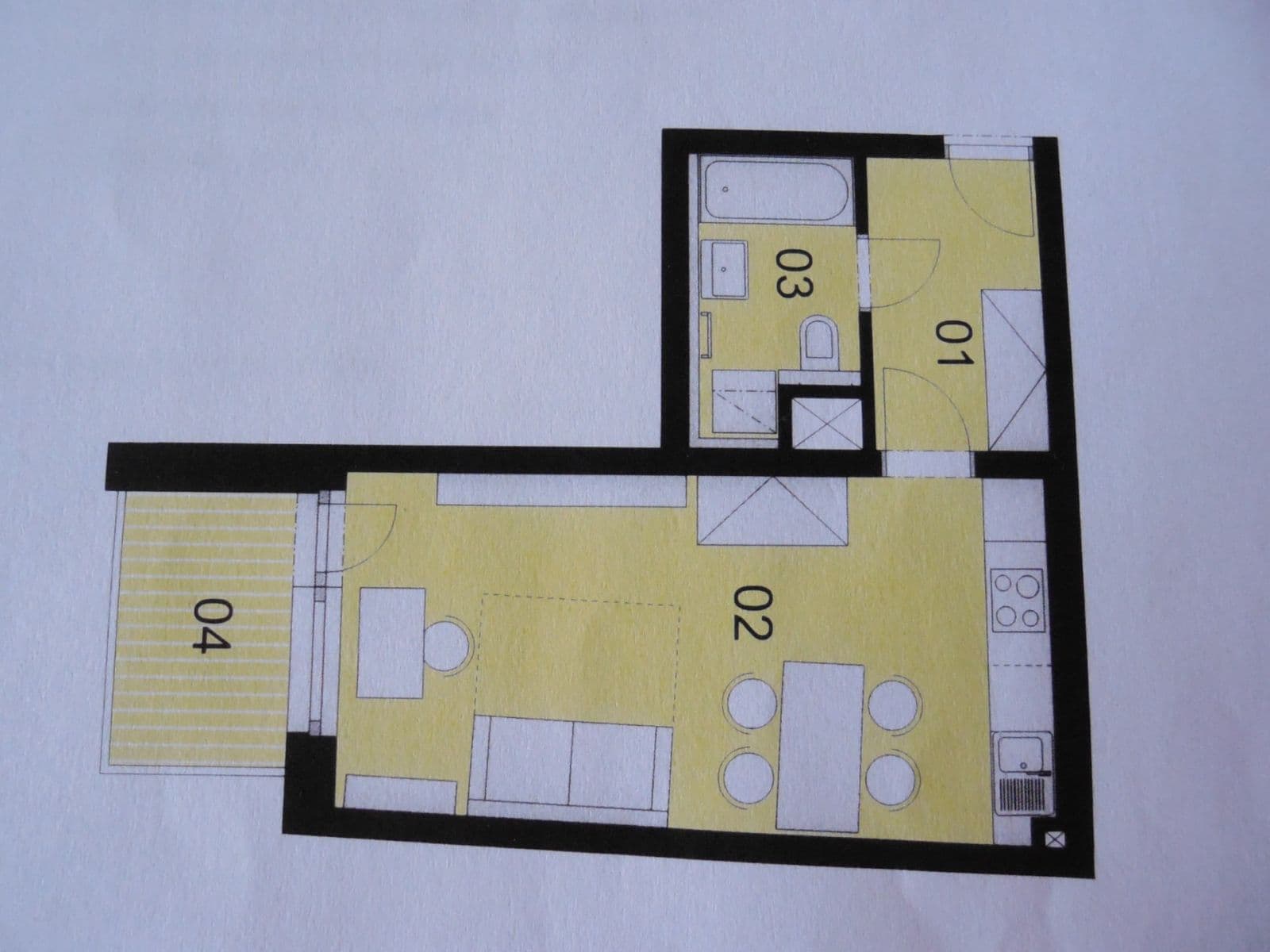 Studio flat to rent, 32 m², Jabloňová, Moravany, Jihomoravský Region Studio flat to rent, 32 m², Jabloňová, Moravany, Jihomoravský Region
