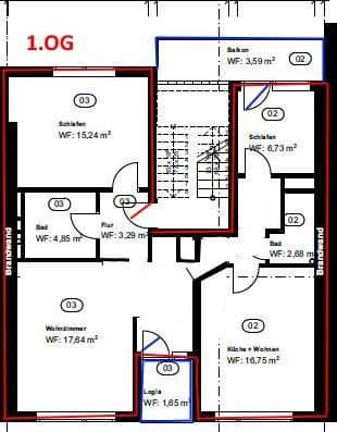 6 bedroom flat to rent, 142 m², Neviandtstraße 49, Wuppertal, North Rhine-Westphalia 6 bedroom flat to rent, 142 m², Neviandtstraße 49, Wuppertal, North Rhine-Westphalia