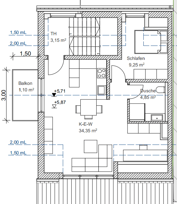 Studio flat to rent, 50 m², Birkenweg 5, Dachau, Bavaria Studio flat to rent, 50 m², Birkenweg 5, Dachau, Bavaria