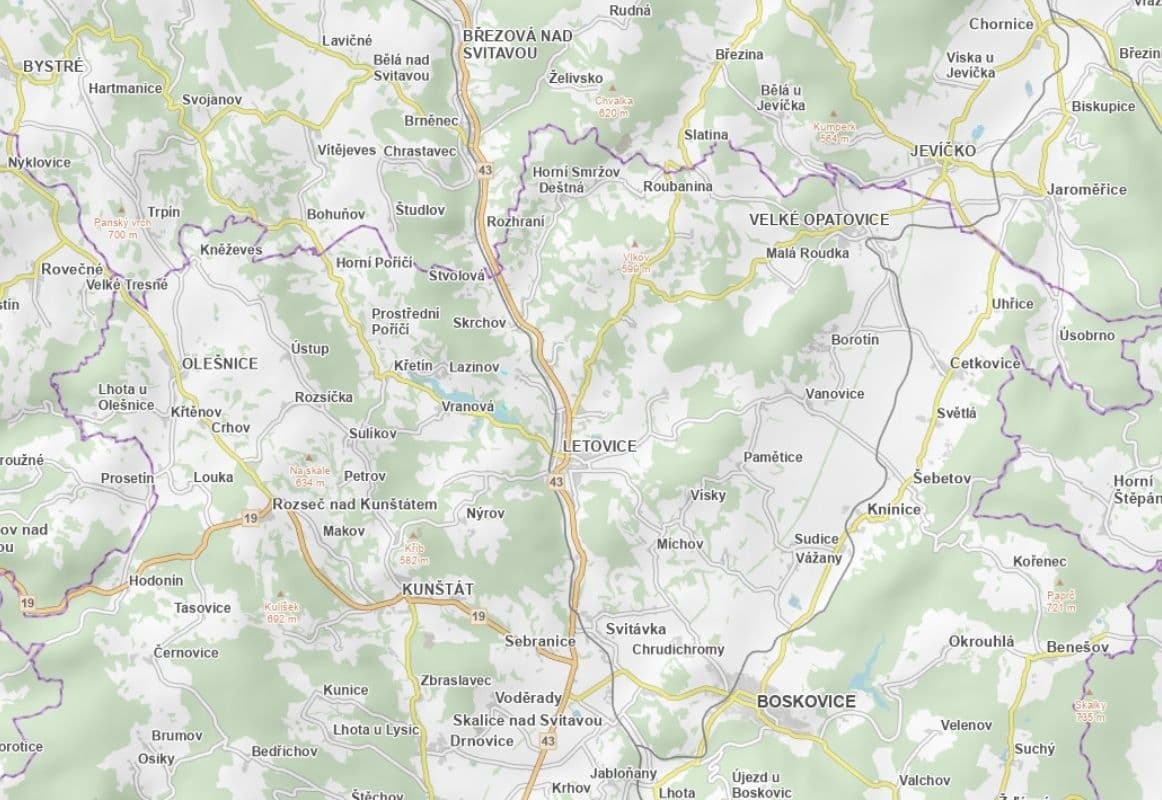 plot for sale, 13,002 m², Letovice, Jihomoravský Region plot for sale, 13,002 m², Letovice, Jihomoravský Region