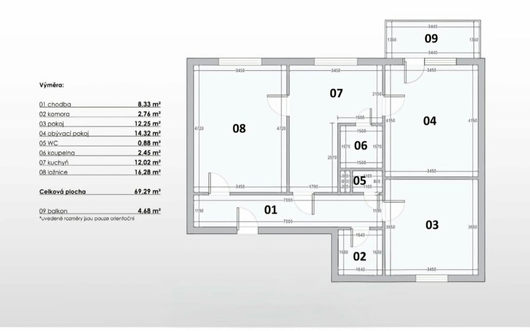 3 bedroom flat for sale, 73 m², Pod Soudním vrchem, Znojmo, Jihomoravský Region 3 bedroom flat for sale, 73 m², Pod Soudním vrchem, Znojmo, Jihomoravský Region