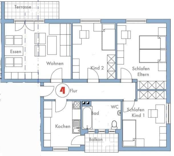 4 bedroom flat to rent, 90 m², Am kleinen Rotenberg 12, Wittlich, Rhineland-Palatinate 4 bedroom flat to rent, 90 m², Am kleinen Rotenberg 12, Wittlich, Rhineland-Palatinate