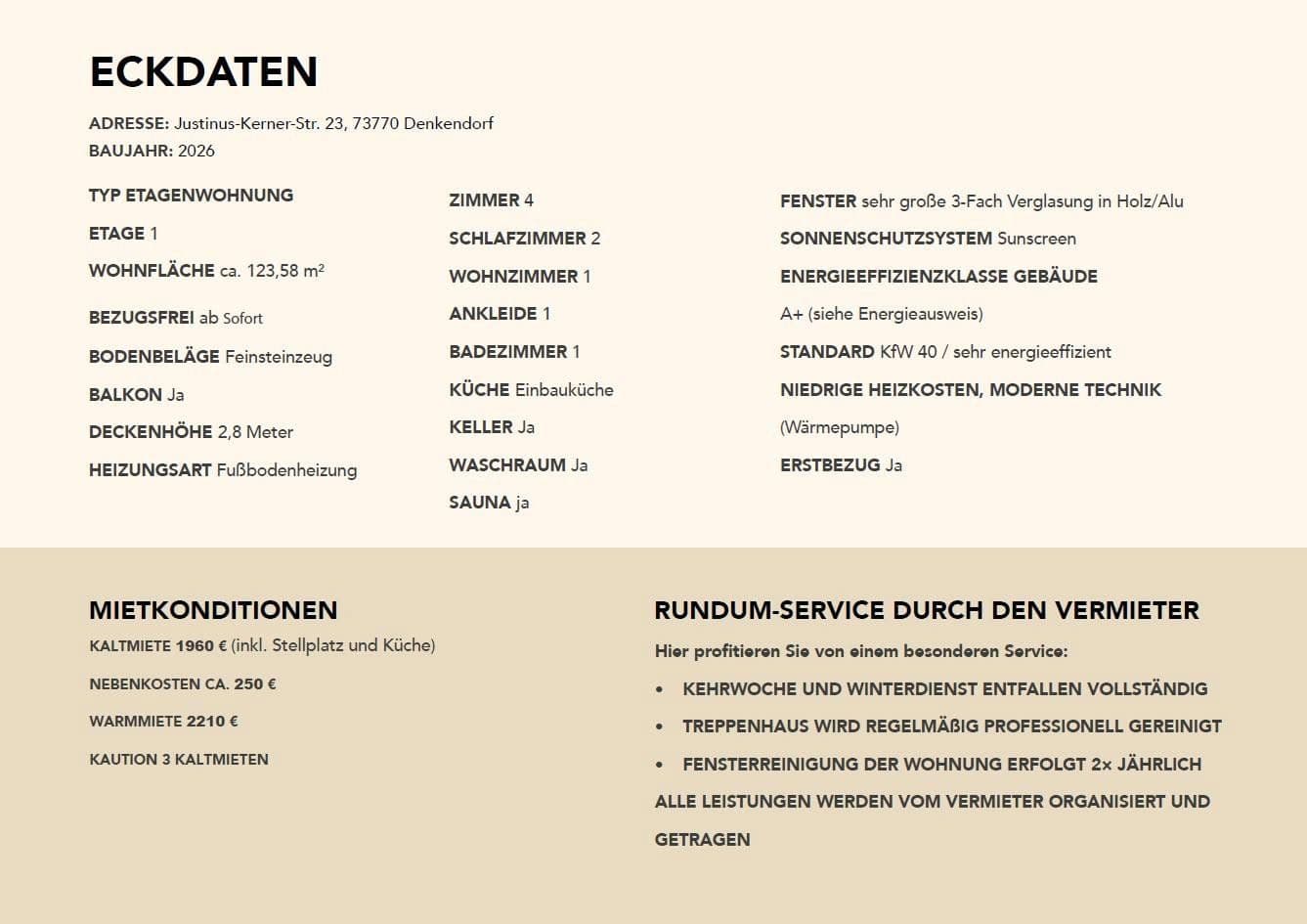 4 bedroom flat to rent, 124 m², Justinus-Kerner-Str. 23, Denkendorf, Baden-Württemberg 4 bedroom flat to rent, 124 m², Justinus-Kerner-Str. 23, Denkendorf, Baden-Württemberg