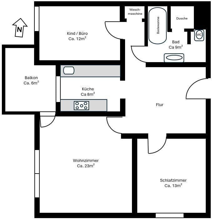 3 bedroom flat for sale, 81 m², Böblingen, Baden-Württemberg 3 bedroom flat for sale, 81 m², Böblingen, Baden-Württemberg