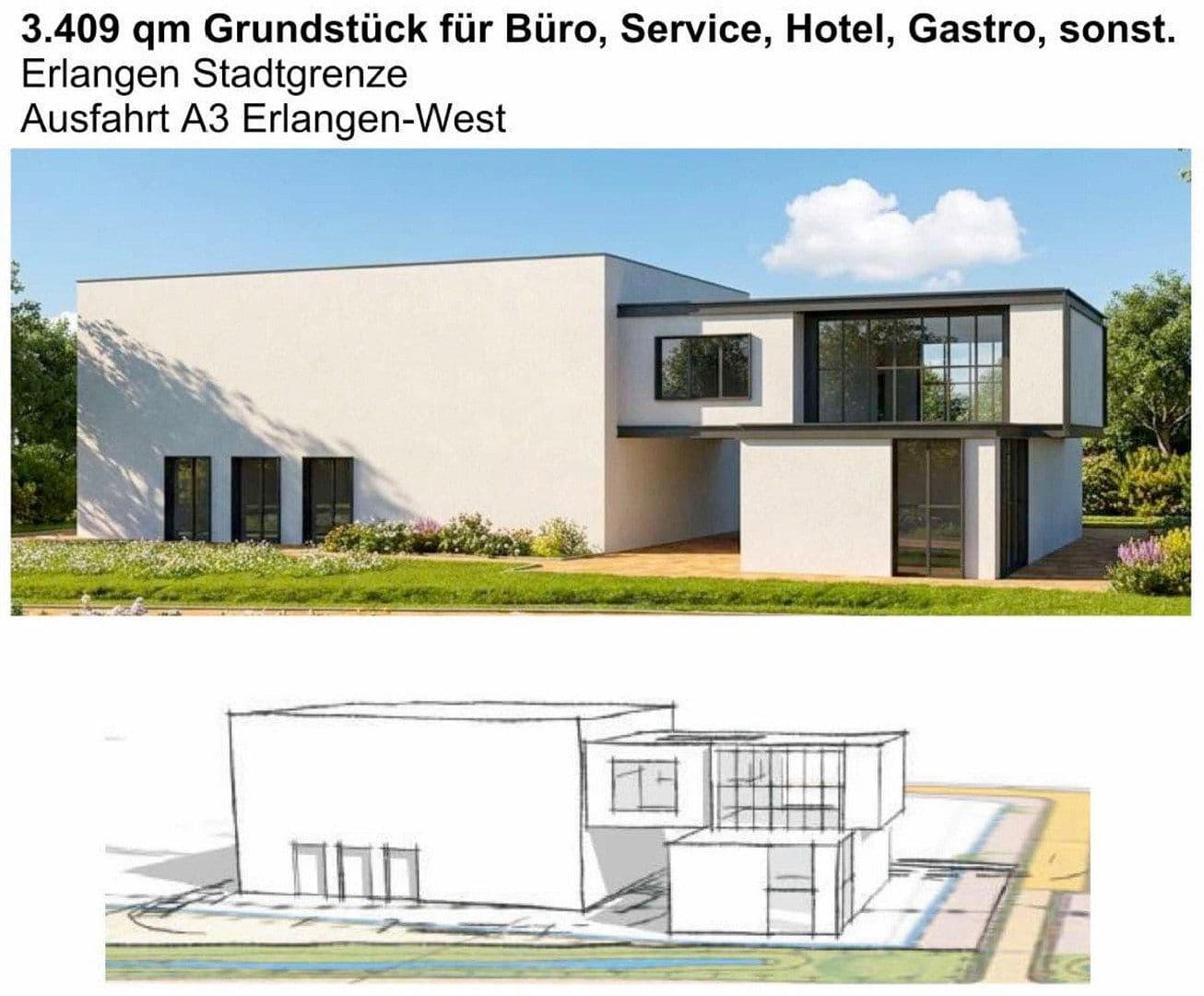 plot for sale, 3,409 m², Im Gewerbepark 19, Heßdorf, Bavaria plot for sale, 3,409 m², Im Gewerbepark 19, Heßdorf, Bavaria