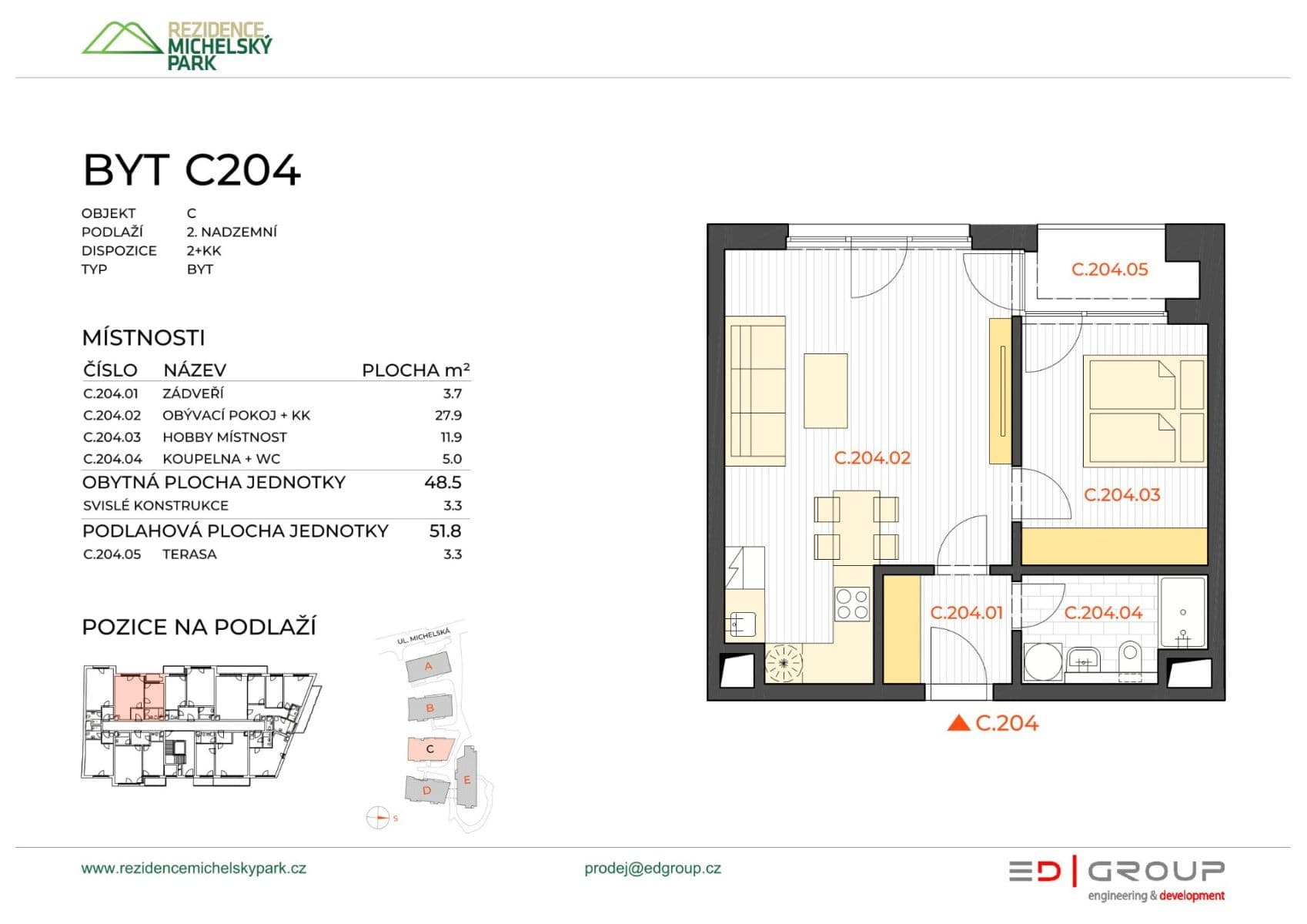 1 bedroom with open-plan kitchen flat to rent, 52 m², Michelská, Prague, Prague 1 bedroom with open-plan kitchen flat to rent, 52 m², Michelská, Prague, Prague