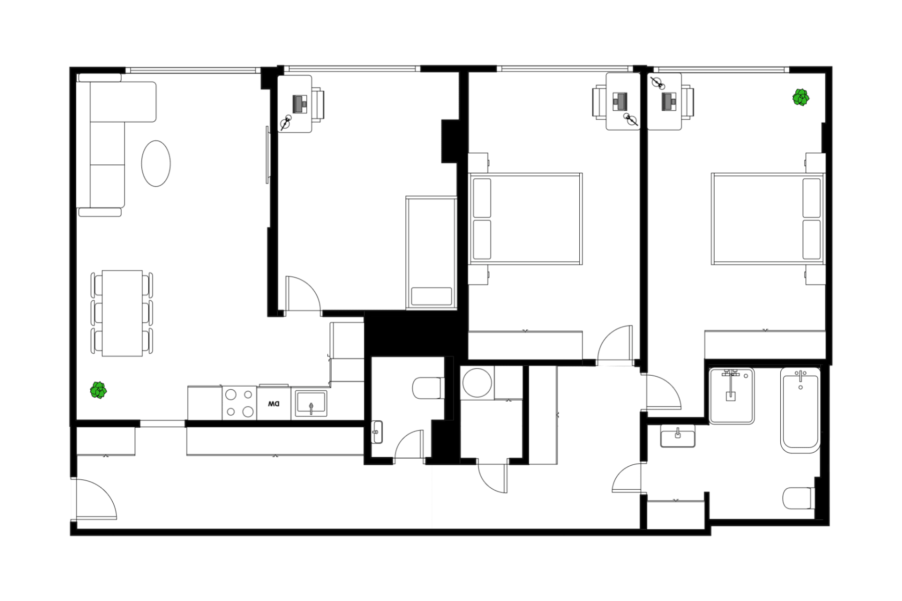 3 bedroom with open-plan kitchen flat for sale, 104 m², Školní, Prague, Prague 3 bedroom with open-plan kitchen flat for sale, 104 m², Školní, Prague, Prague