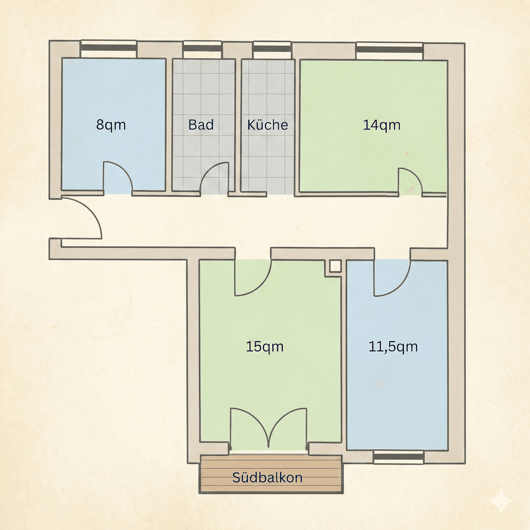 4 bedroom flat for sale, 70 m², Augsburg Hochzoll, Bavaria 4 bedroom flat for sale, 70 m², Augsburg Hochzoll, Bavaria