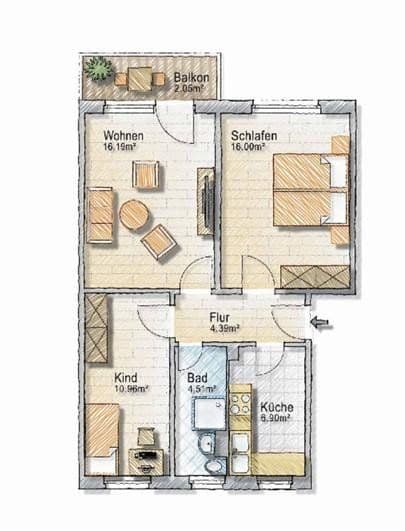 3 bedroom flat for sale, 61 m², Stralsund, Mecklenburg-Vorpommern 3 bedroom flat for sale, 61 m², Stralsund, Mecklenburg-Vorpommern